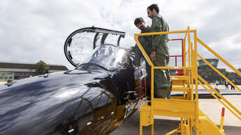 Katarische Piloten werden bei der Royal Air Force in Leeming auf BAE Hawk ausgebildet. 