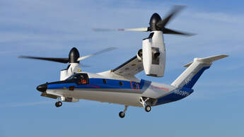 Leonardo AW609 Prototyp Nummer 4 fliegt in Philadelphia.