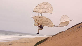 Lilienthal-Doppeldecker Flugtests 2019