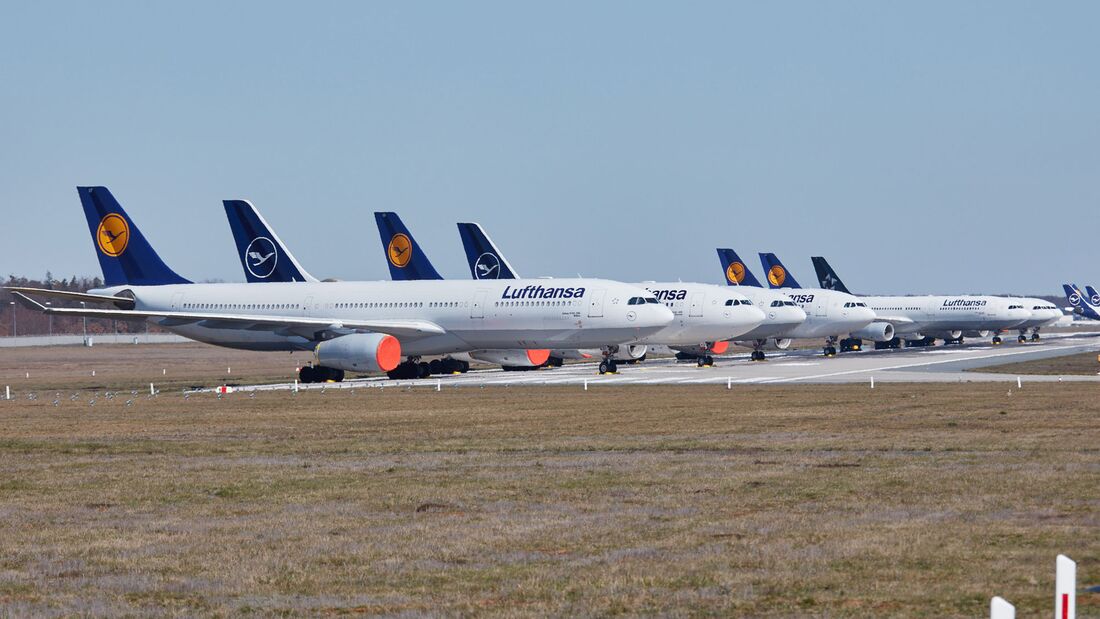 Lufthansa hat derzeit den größten Teil der Flotte abgestellt.