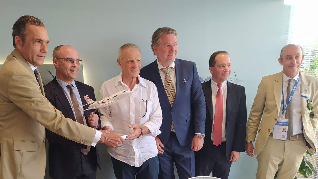 MHS bestellte auf der Paris Air Show eine dritte Falcon 2000