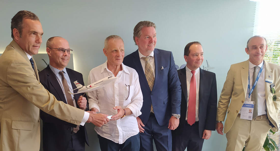 MHS bestellte auf der Paris Air Show eine dritte Falcon 2000