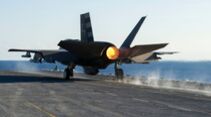 Nachbrennerstart F-35C auf Flugzeugträger