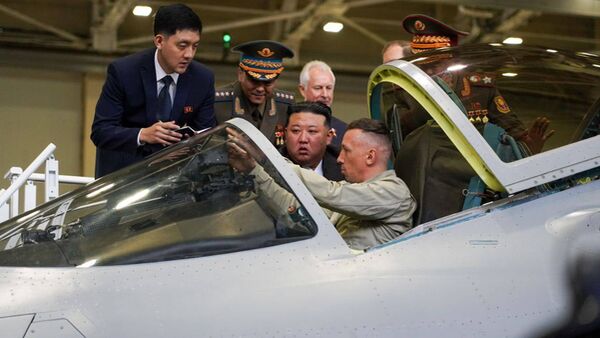 North Korean Leader Kim visits aircraft factory in Russia