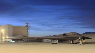 Northrop Grumman B-2A "Spirit of Pennsylvania" wird neues Testflugzeug in Edwards AFB.