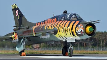 Polnische Su-22 im Tiger-Look