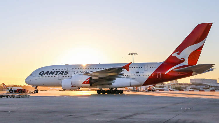 Qantas A380 Von Australien Direkt Nach London Flug Revue
