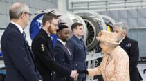 Queen Elizabeth besucht im Februar 2020 die RAF-Basis Marham.