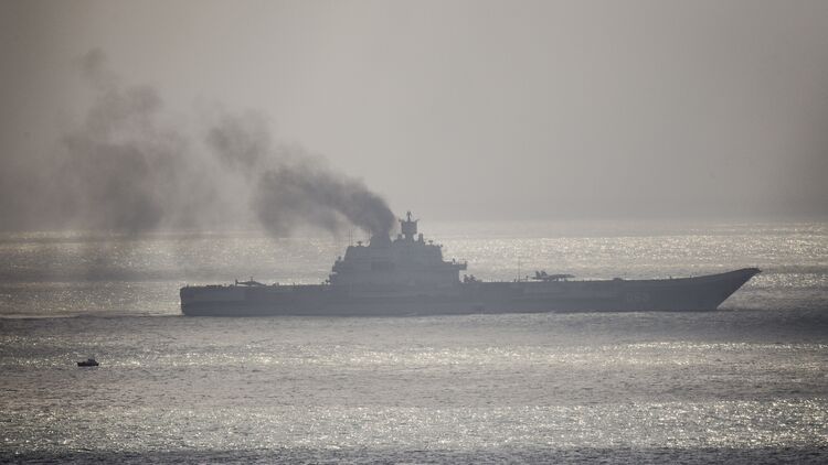 Russian Naval Ships Travel Through The English Channel
