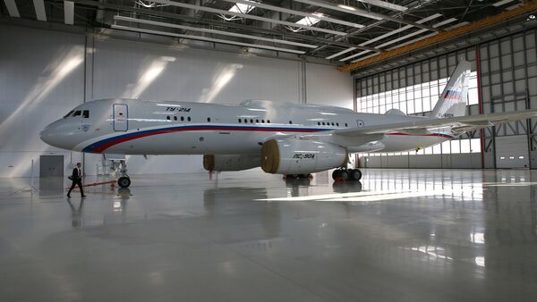Russian President Vladimir Putin visits an aircraft plant in Kazan