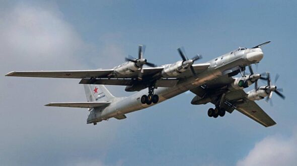 Russischer Langstreckenbomber Tupolew Tu-95MS.