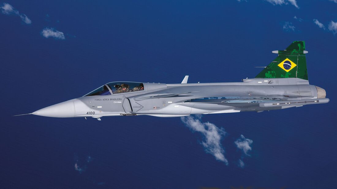 Saab Gripen E-Testflugzeug für die Brasilianischen Luftstreitkräfte.