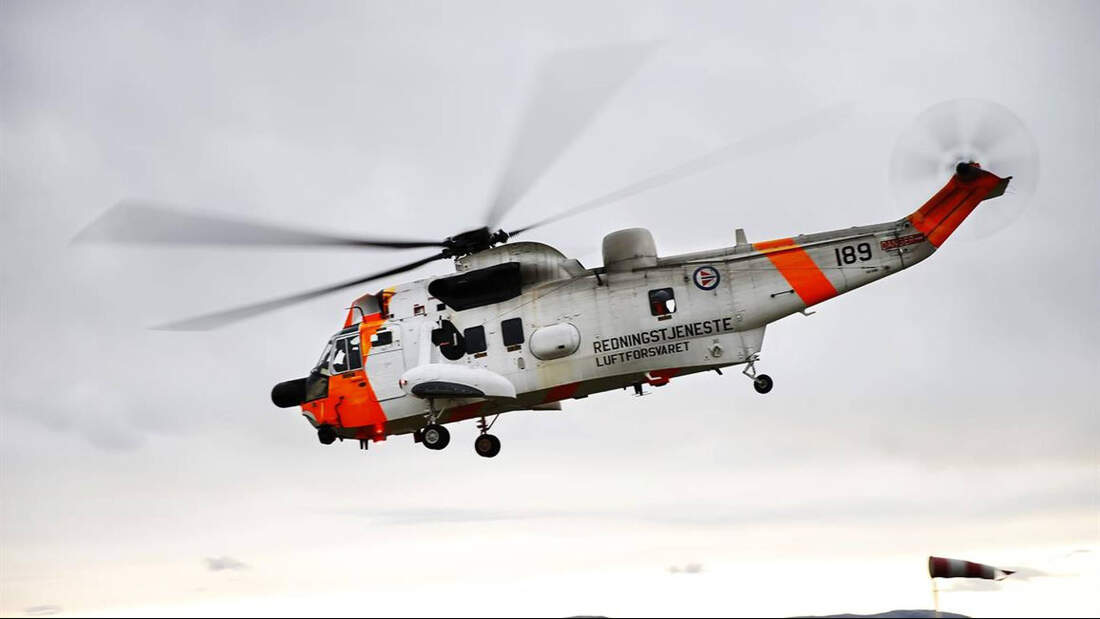 Sea King Hubschrauber im Flug