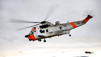 Sea King Hubschrauber im Flug