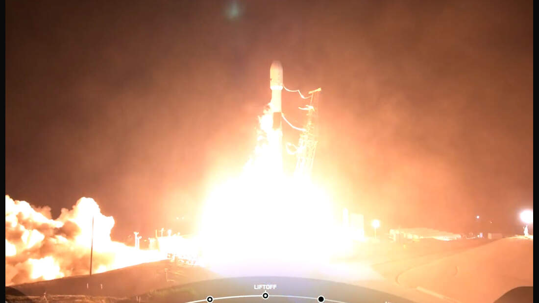 Start der Falcon 9 am 24. Dezember in Vandenberg.