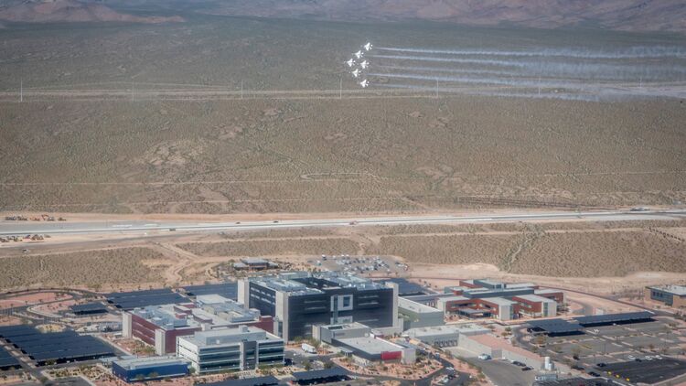 Thunderbirds über Las Vegas am 11. April 2020.