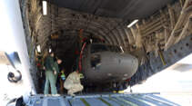 UH-60 Black Hawk Albanien in C-17