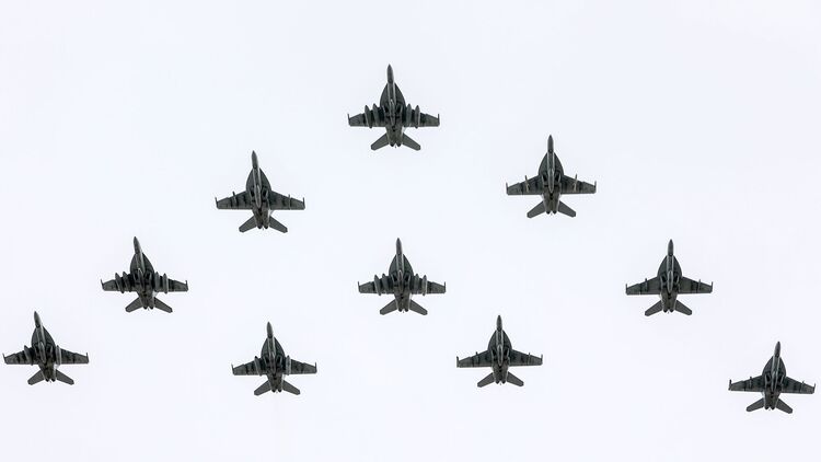 VFA-37 Hornets in Formation