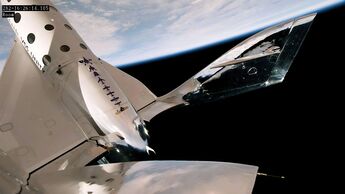 Virgin Galactics VSS Unity flog am 25. Mai 2023 wieder ins All (über 80 km Höhe).