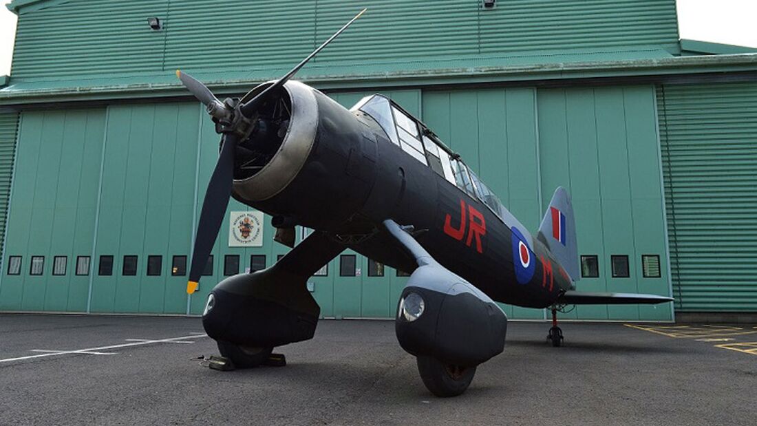 Westland Lysander beim RAF Museum in Cosford nach der Restaurierung.