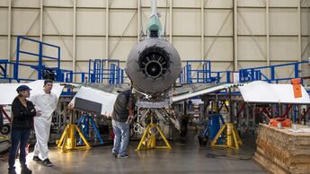 X-59 Engine Installation at Lockheed Martin