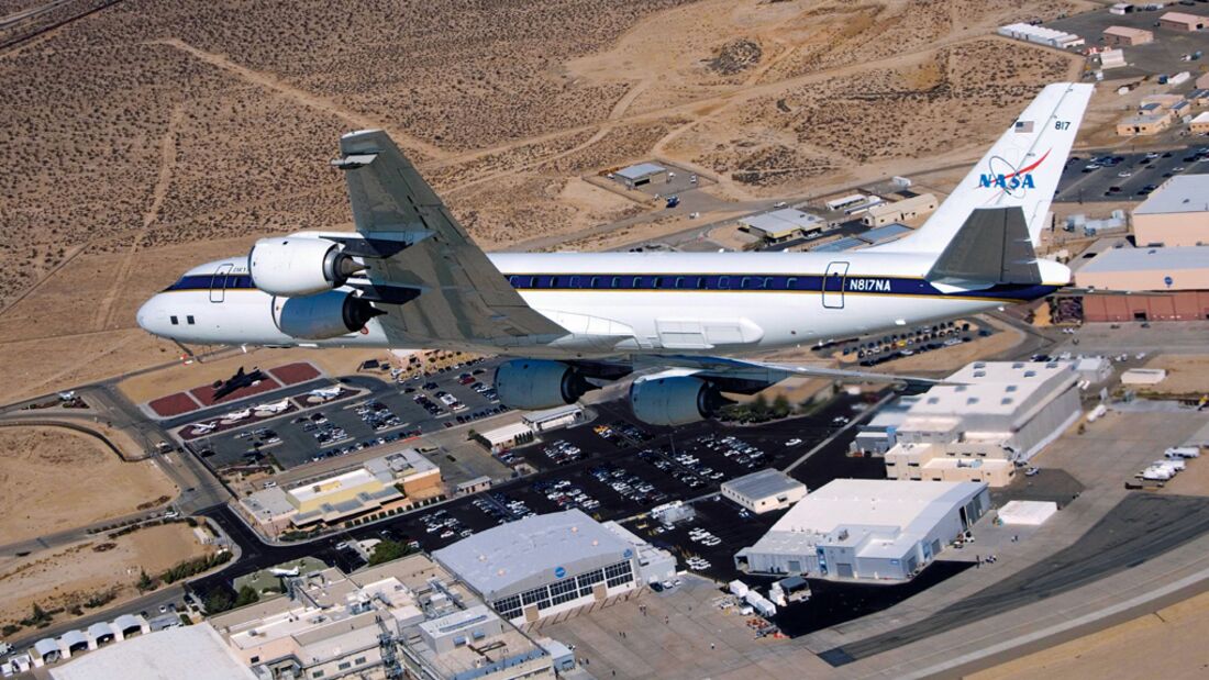 Das Forschungsflugzeug DC-8-72 der NASA