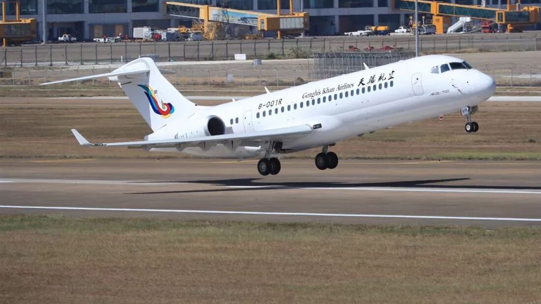 Genghis Khan Airlines nimmt Flüge mit ARJ 21 auf