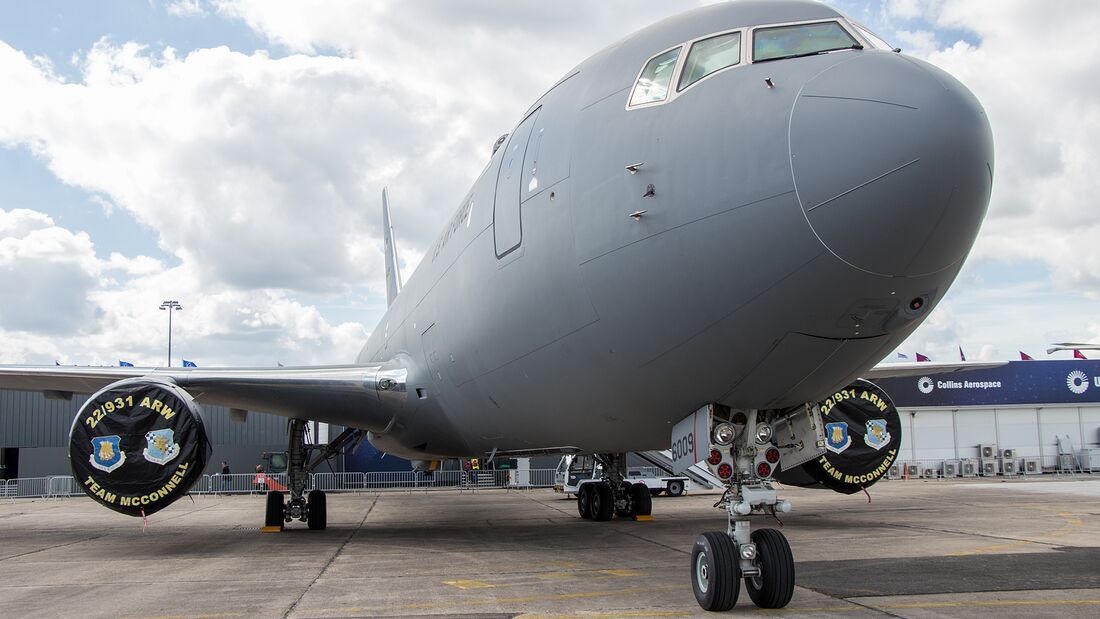 Boeing KC-46A leckt beim Betanken