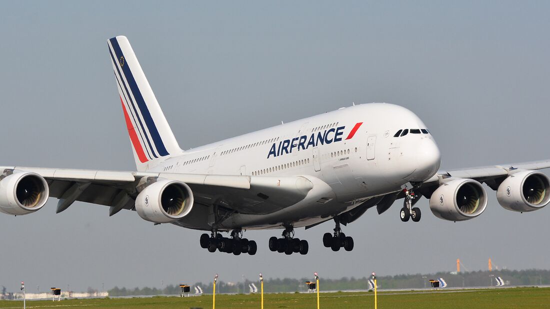 Letzter Flug für die erste A380 der Air France