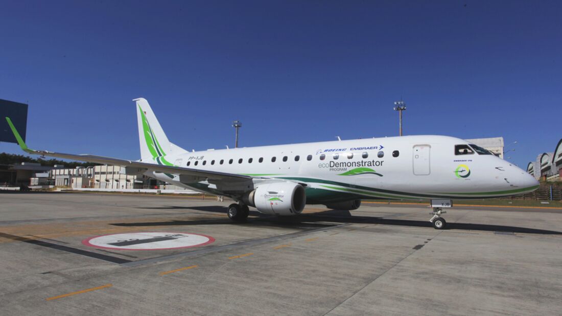 E170 ist neues ecoDemonstrator-Flugzeug