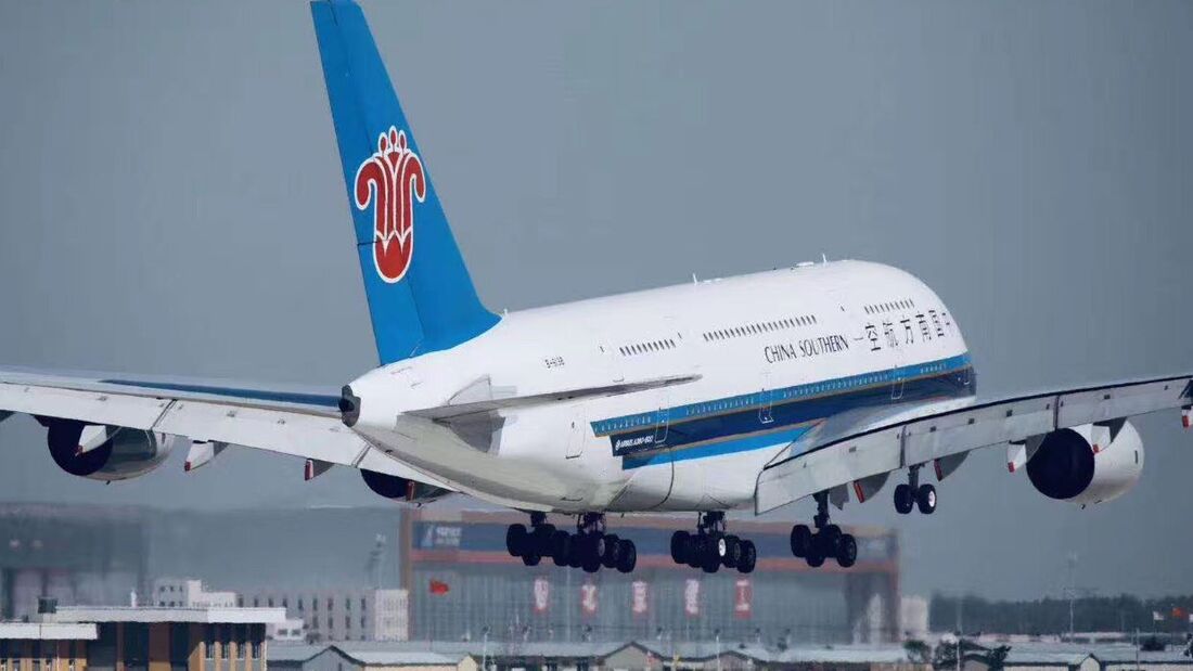 China Southern: Erste A380-Probelandung in Daxing