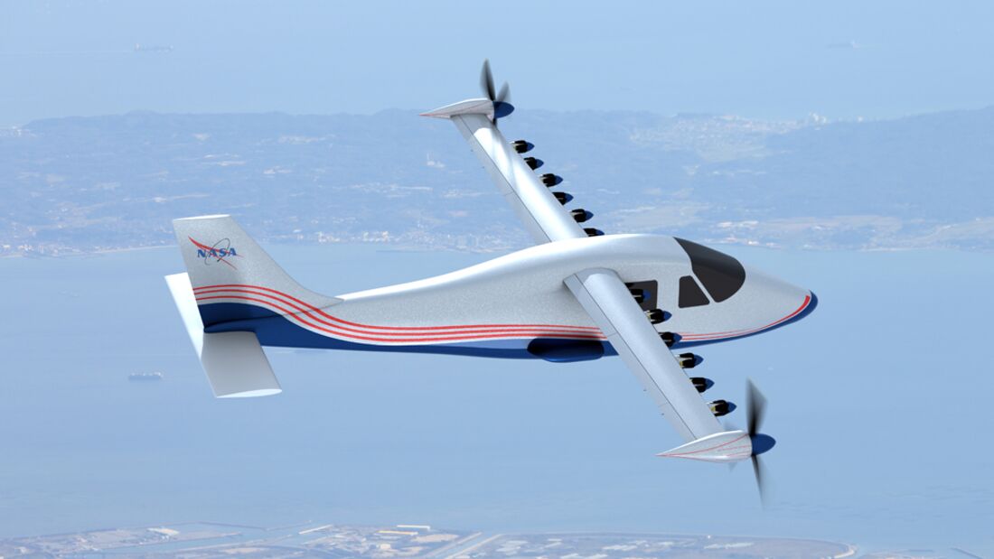 NASA plant Elektroflugzeug mit 14 Motoren