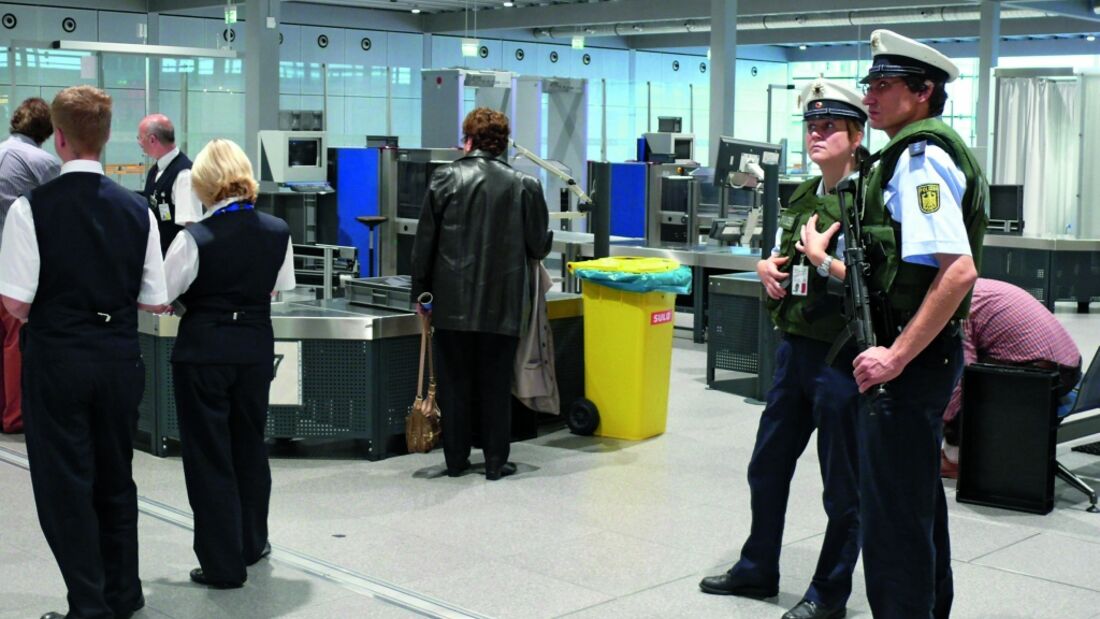 Bundespolizei an deutschen Flughäfen