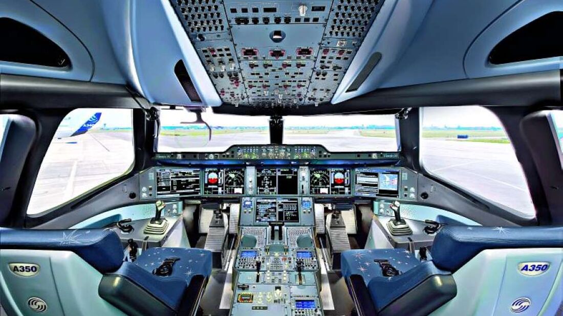 Besuch im A350-Cockpit