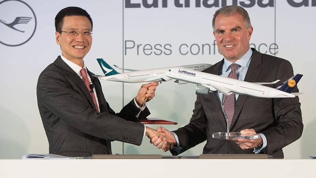 Lufthansa und Cathay Pacific intensivieren Zusammenarbeit