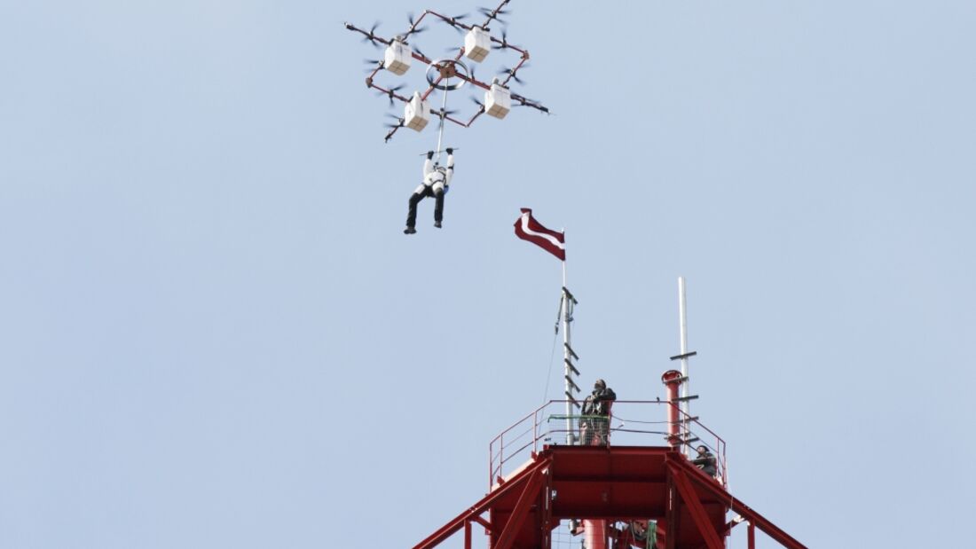 Lette nutzt Drohne als Absetzflugzeug
