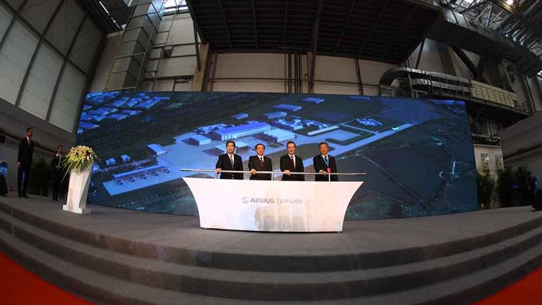 Erster Spatenstich für A330-Ausstattungszentrum in Tianjin