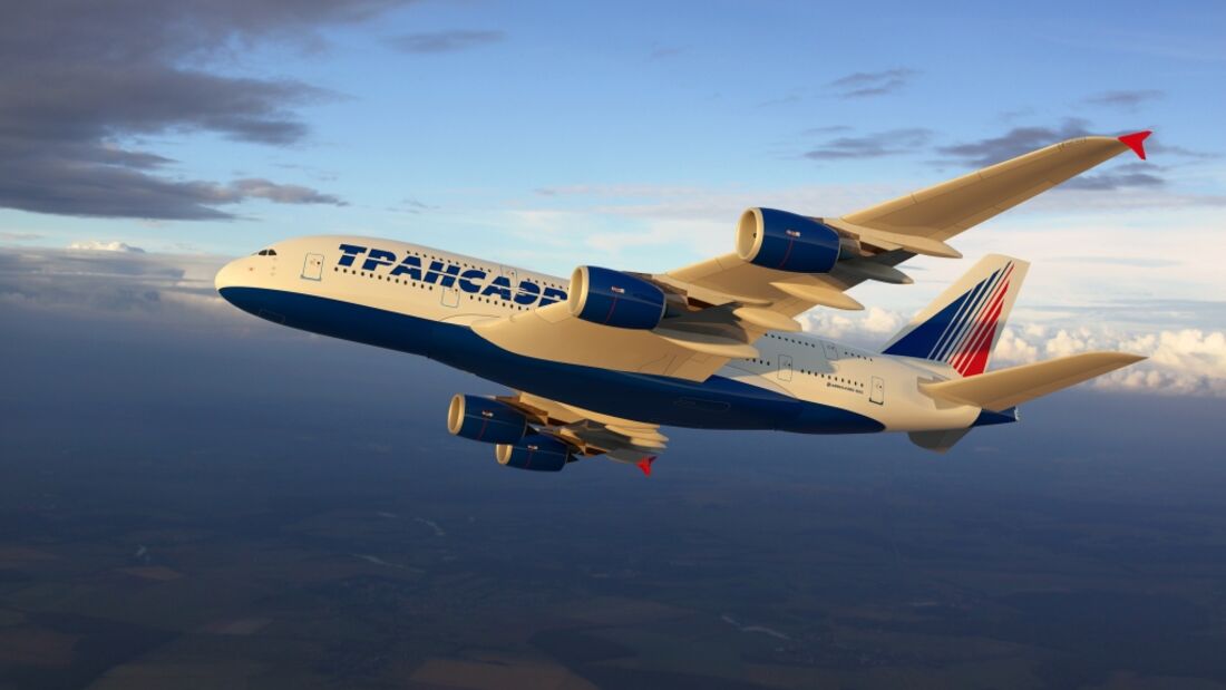 Transaero wählt ihre A380-Kabinenkonfiguration aus