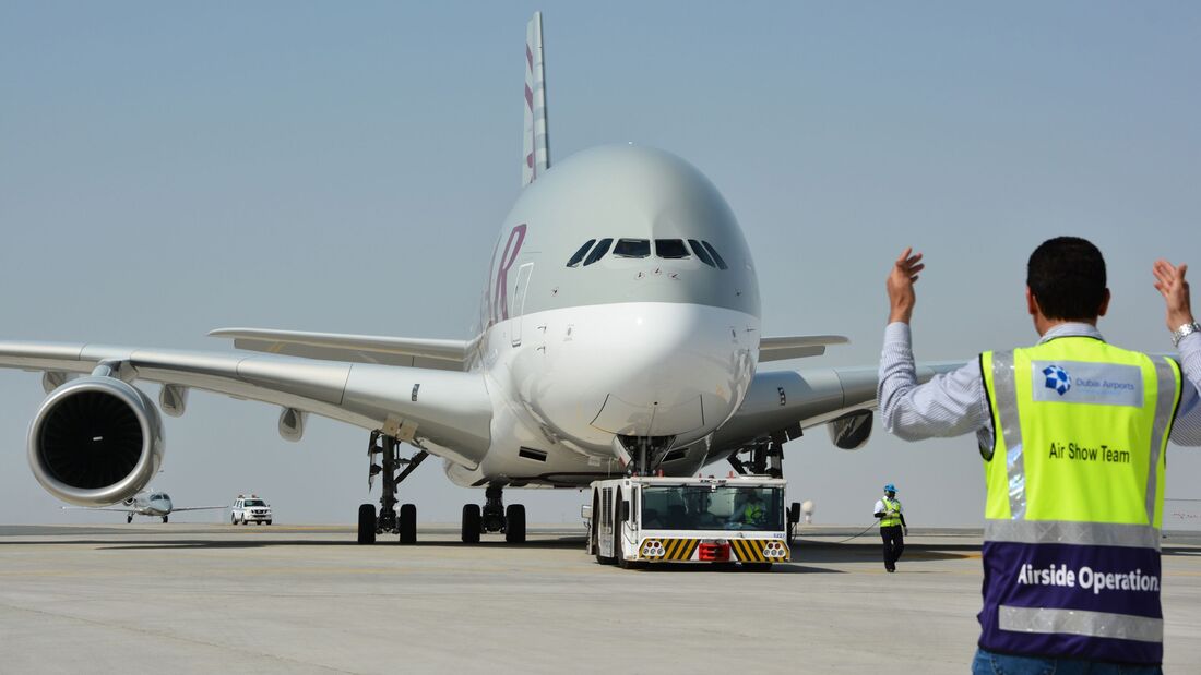 A380 im Qatar-Bootcamp