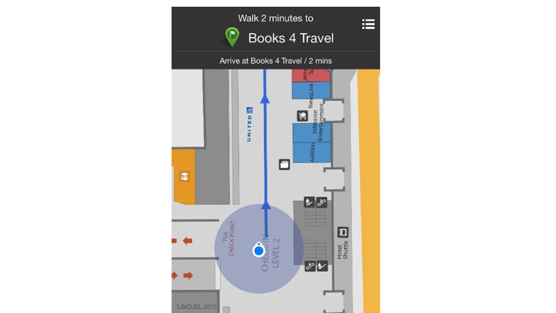 Flughafen Miami führt Passagiere per App