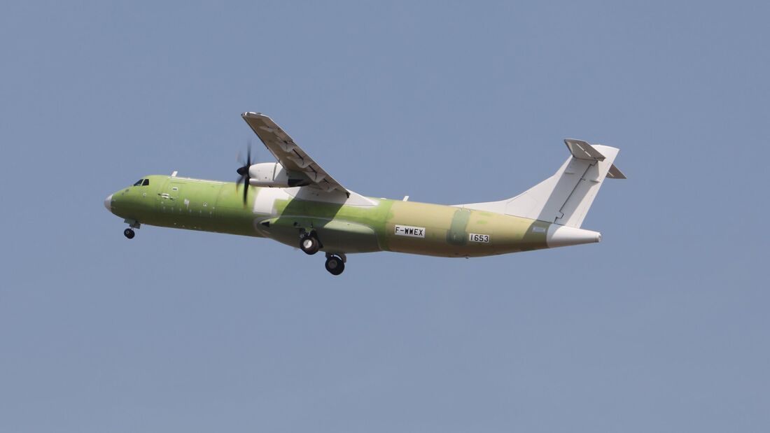 ATR 72-600F hebt zum Erstflug ab