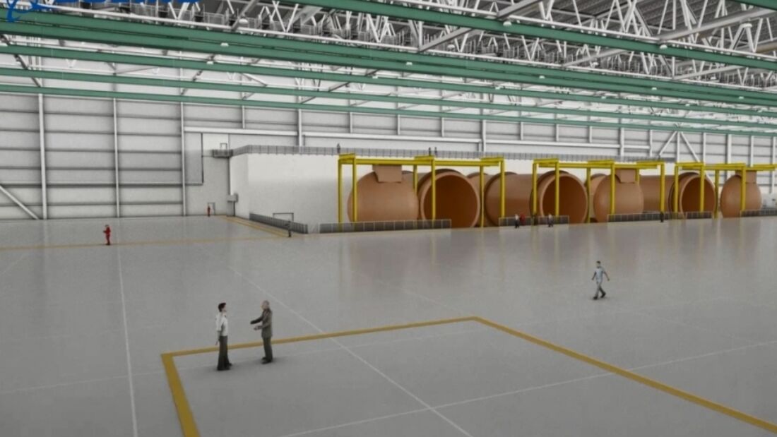 Boeing weiht Flügelmontagehalle in Everett ein