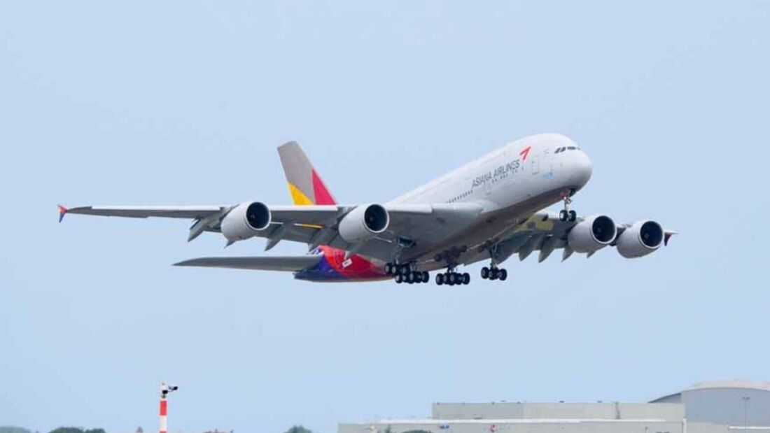 Asiana kommt mit A380 nach Frankfurt