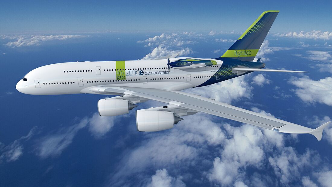Weiterer ZEROe-Demonstrator: Airbus will Brennstoffzelle an A380 testen