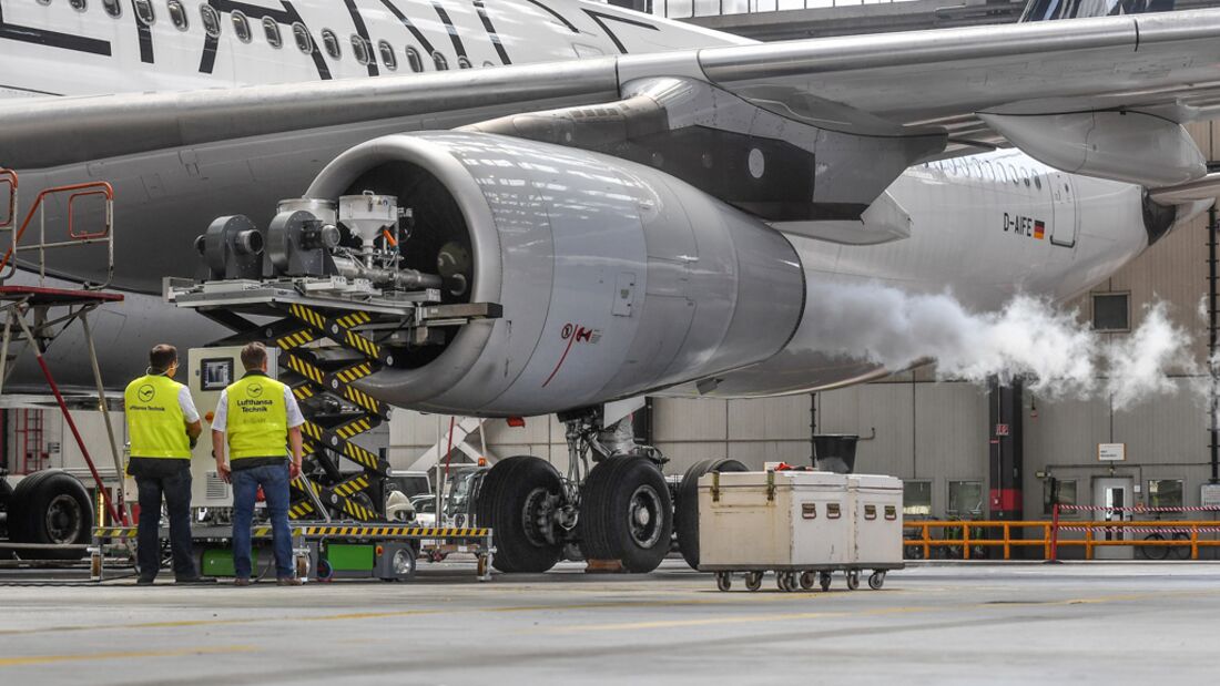 Lufthansa Technik entwickelt neue Triebwerkswäsche