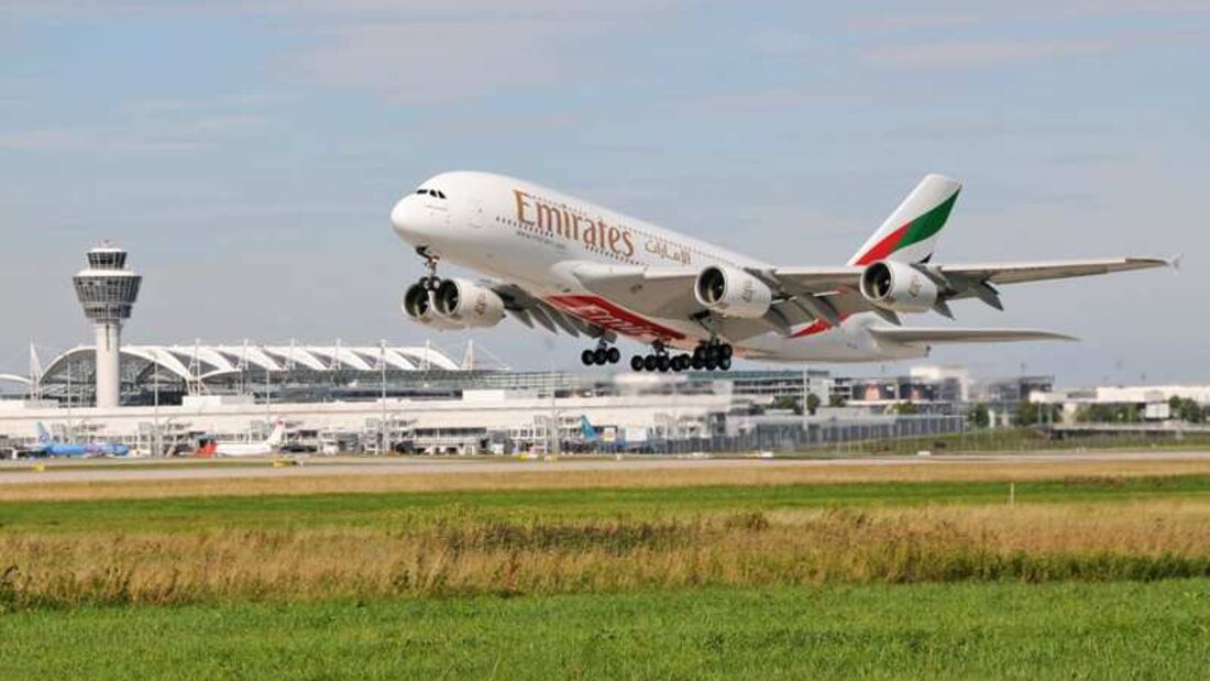 Emirates-A380 kehrt nach München zurück