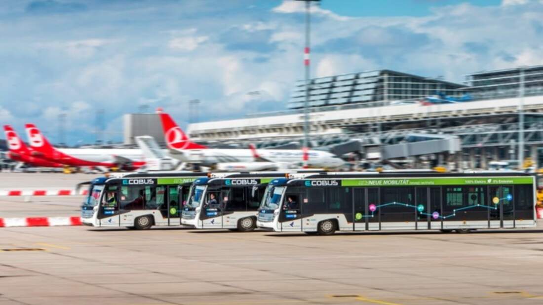 Flughafen Stuttgart stellt bis 2022 auf Elektrofahrzeuge 