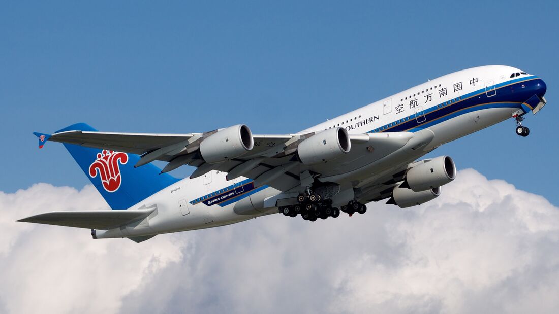 China Southern mottet die A380 wieder aus