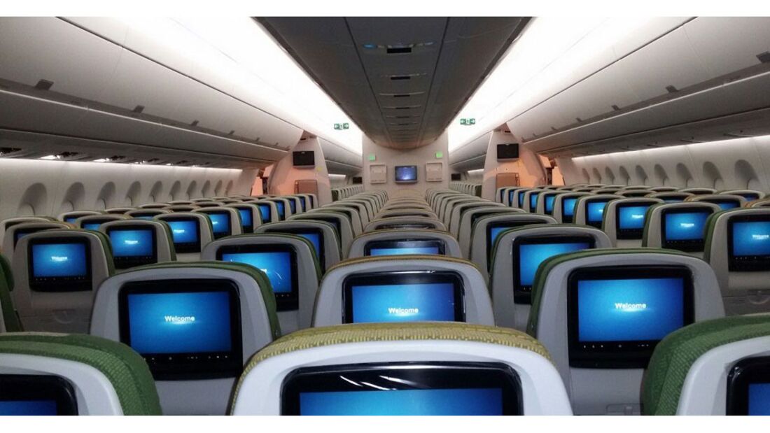So werden bis zu 343 Passagiere in einer A350-900 fliegen
