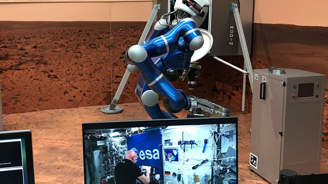 Alexander Gerst steuert Roboter von der ISS aus